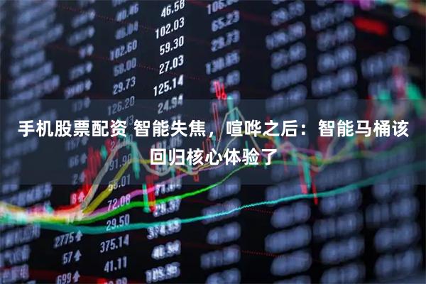 手机股票配资 智能失焦，喧哗之后：智能马桶该回归核心体验了