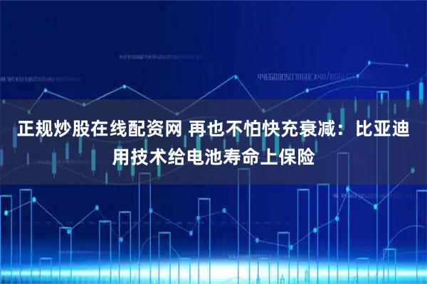 正规炒股在线配资网 再也不怕快充衰减：比亚迪用技术给电池寿命上保险